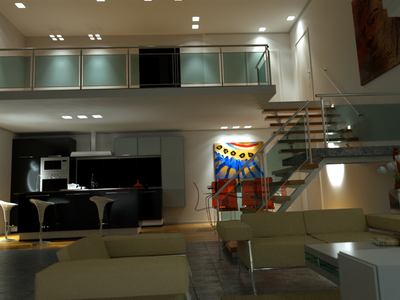 Interior PMC kernel with IES/area lights