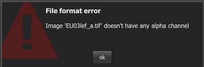When trying to load the transparancy map in Octane.