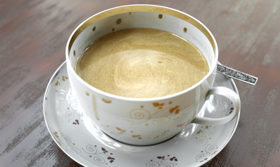 Ground coffee with milk, without the foam.<br />Runtime: Done-01:10:50
