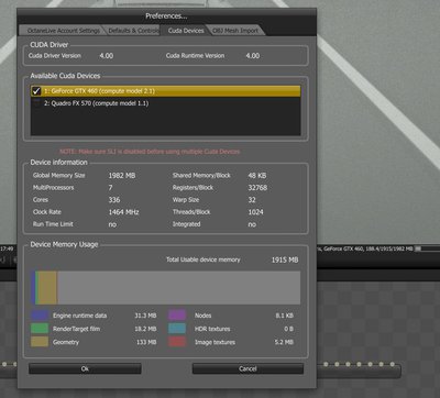 initial vram use