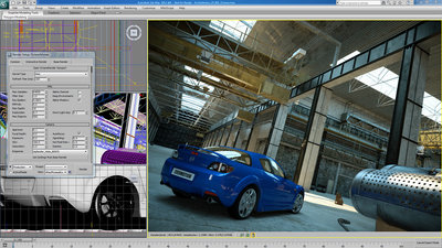 Screenshot of interactive viewport integration