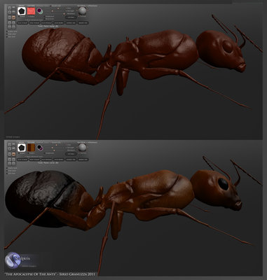 Bump e Diffuse map, i make in sculptris, but the bump map replaced with a 3dsmax smoke generator for some problems.