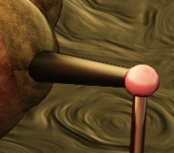 Problem with unaliased edges in near-vertical glossy surfaces.