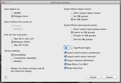 Here are the export settings that worked.  You can see that the End-of-line Characters were set to Windows (CLRF)