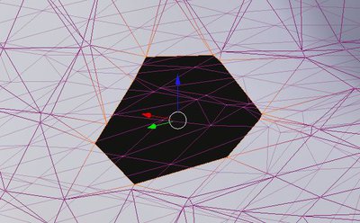 Example of a hole left by the fluid sim.
