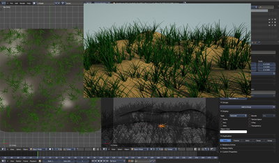 Grass done with hair PS