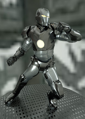 I started from a M4 Poser model and modified it in C4D for the armour.. Rendering in Octane C4D pathtracing