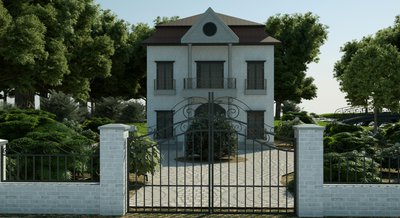 House with garden