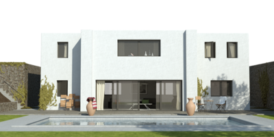 PMC - 3175 samples (in another test I let it run up to 16000 samples, but there's little difference)<br />Sunlight environment because I can't get the trees' shadows nicely laid out onto the walls with HDRs...