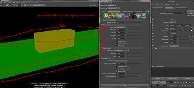 1. The Outline of the Rendering Material_ID is not clean.<br />See the attached Picture.
