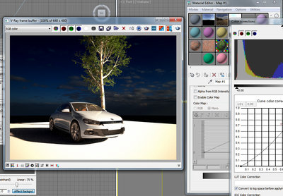 Shadows are OK.But background is really weird. hdr gamma is 2.2