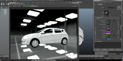 rendered image from Maya(with the aperture = 1)