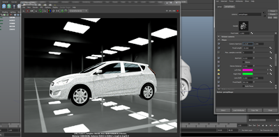 rendered image in Maya with the aperture down to 0.010.
