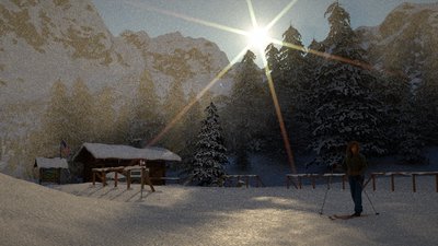 Path Tracing -Sphere scale 300