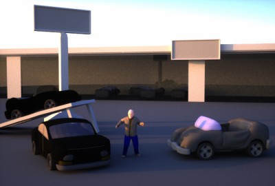 My new play scene for the Titan: a car lot. More Instances...