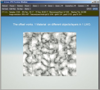 This is the result with procedural texture and offset based on Item ID.