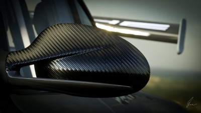 carbon mirror cap