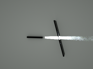 OctaneRender beta 258 / Specular material: specular=0 // index=1.64 // transmission=1