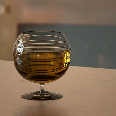 Rendered to 16,000 samples with a max depth of 256. Note, this image has no vignetting and the original does. It's the only thing that shows up with a difference filter (other than stochastic hot pixels).