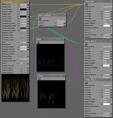 Poser shader nodes