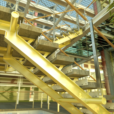 OCTANE HQ. High tech detailing for a high tech company