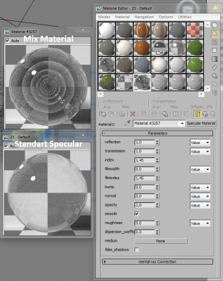 is that correct standard Specular in mixMaterial?