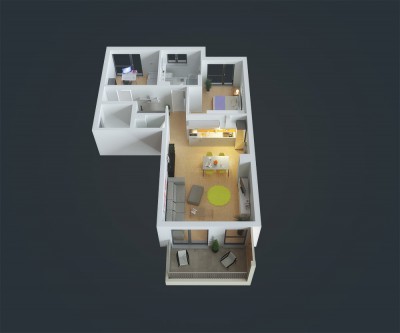 Birds-Eye render
