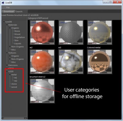 all materials can be converted to offline mode for quick acces