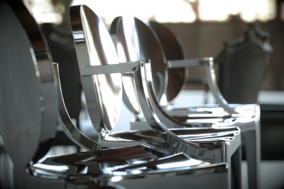 Shown in polished stainless.
