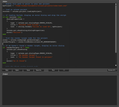 Lua Script Editor