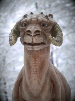 See? Goofy eye expression. Trying to get a 'cow's eye' look, but not there yet. This guy looks too eager!