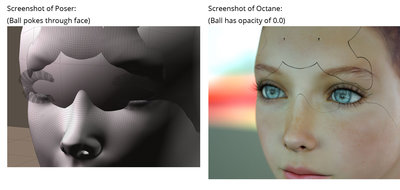Strange opacity pixels in octane