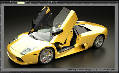 pathtracing at end of video 35 seconds render