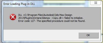 3ds max error message
