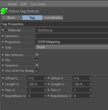 Texture Tag Projection