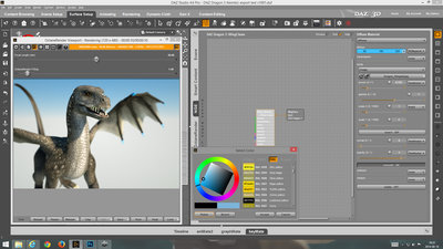 Color picker and RAL color selection