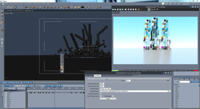 PhysCubes-animation rendering result.