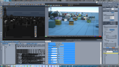 1) Render Target Settings old 'blue display' issue back..