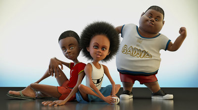 These are the Main Characters - Stretch, Lili and Gordo