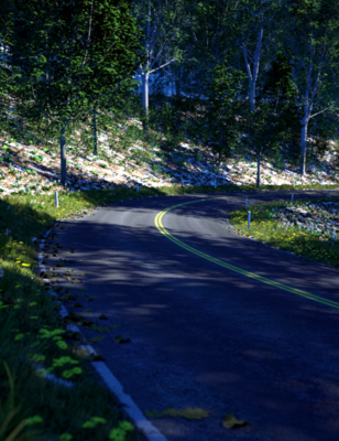Forest Drive in Octane 4 Carrara