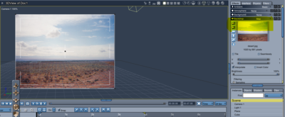 Backdrop (not currently supported in OR4C), you will need to do some comp work..