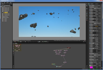 No focus on objects using camera and render target.
