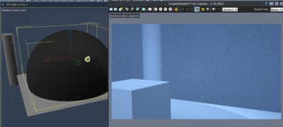 flipped normals in Blender, have not uv mapped the dome yet..