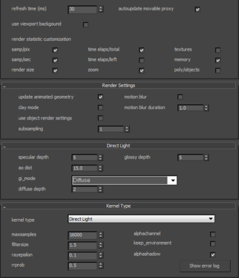 kernel settings