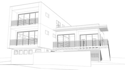 Toon line rendering using V-Ray.