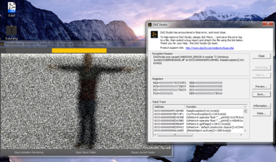 Ds crashes EVERY time I hit the 'Render Animation' button..