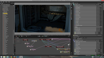 Object Layer map and Object Layer node are now linked.<br /><br />Note: The next step would now be to set up the lighting properly for the whole scene and the background plane.
