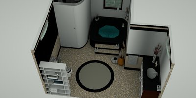 Archiviz scene from Google's 3DWarehouse. Exported from Sketchup via su2objmtl.rb and rendered in Octane. There are some material mismatches but those are minor. Transparency wasn't imported but I think I could easily play with it later to set it up like the original.