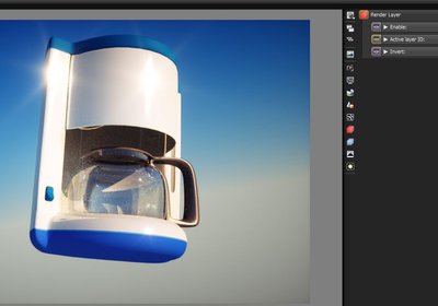 Render with background