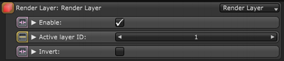 Which layer to render is configured in the render layer node.